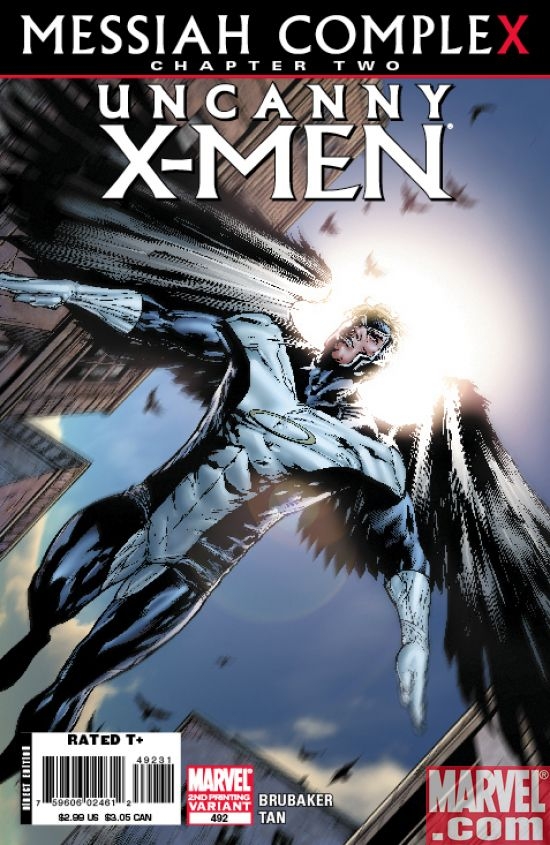 UNCANNY X-MEN #492 Second Printing Variant Cover by Billy Tan