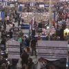 The crowd at the Marvel booth