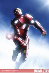 Invincible Iron Man #4  (DELL'OTTO (50/50 COVER))