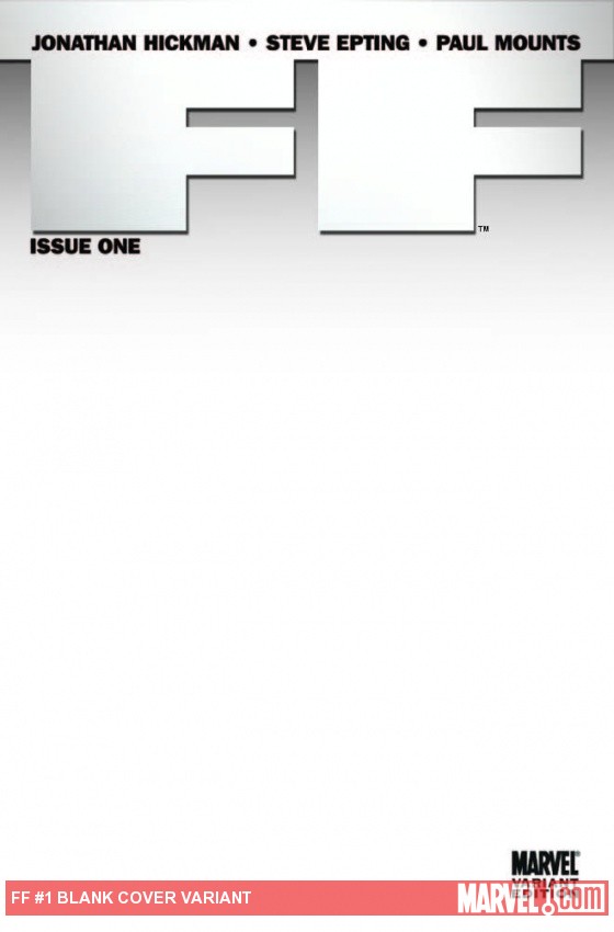 FF (2011) #1 (Blank Cover Variant)