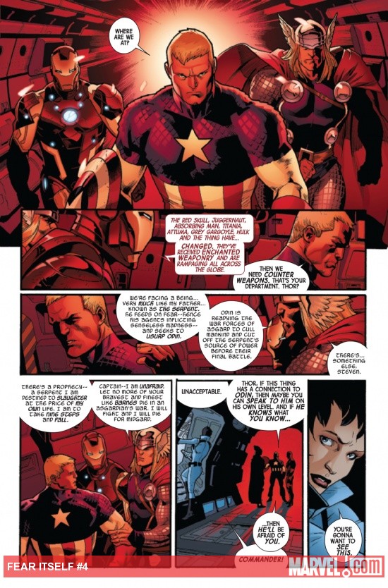Fear Itself #4 page by Stuart Immonen