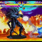 Screenshot of Wolverine vs. Blackheart in Marvel vs. Capcom Origins