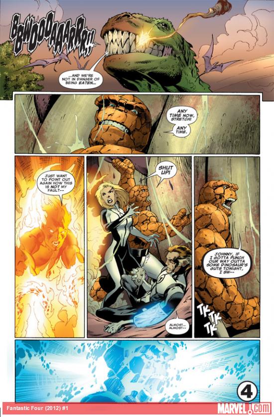 Fantastic Four (2012) #1 preview art by Mark Bagley