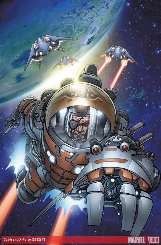 Cable and X-Force #8 cover by Salvador Larroca