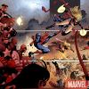 Image Featuring Spider-Man, Taskmaster, Captain Marvel (Carol Danvers), Moonstone, Avengers, Bullseye, Luke Cage, Captain America, Nick Fury, Patriot