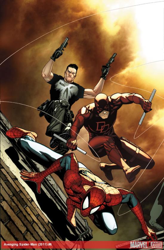 Avenging Spider-Man #6 cover art by Steve McNiven