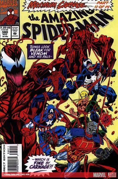 Amazing Spider-Man #380 cover by Mark Bagley