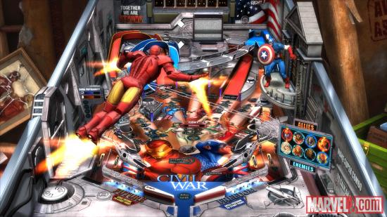 Iron Man takes flight in Marvel Pinball: Civil War