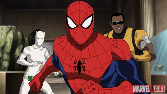 Spider-Man stands with Power Man and White Tiger