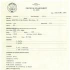 Steve Rogers' physical exam sheet from Captain America: The First Avenger