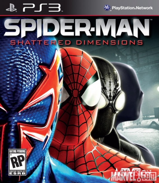 Spider-Man: Shattered Dimensions PS3 box art