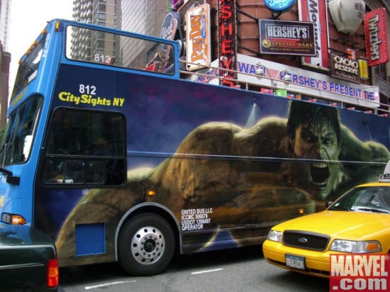 Hulk Bus smash puny cab!
