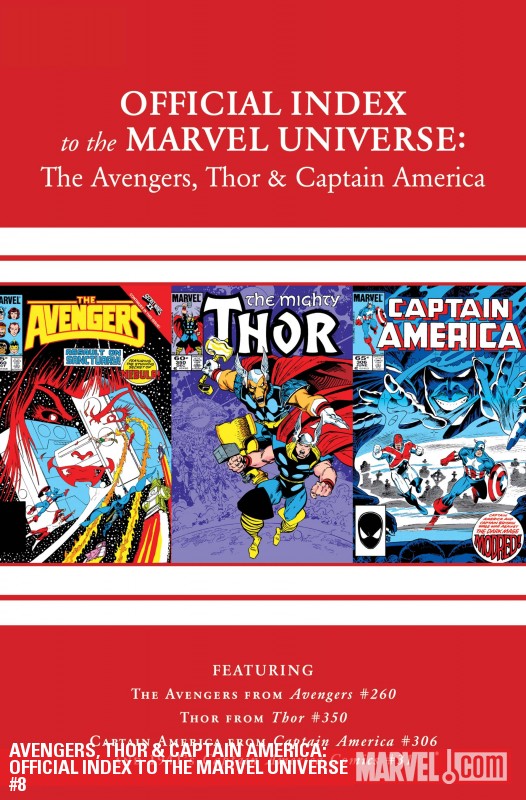 Avengers, Thor & Captain America: Official Index to the Marvel Universe (2010) #8