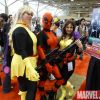 Lady Deadpool and X-student cosplayers at Fan Expo Canada