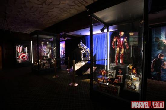 Marvel's The Avengers costumes at the El Capitan Theatre in Hollywood