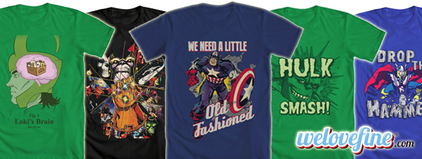 New Avengers Tees from Mighty Fine