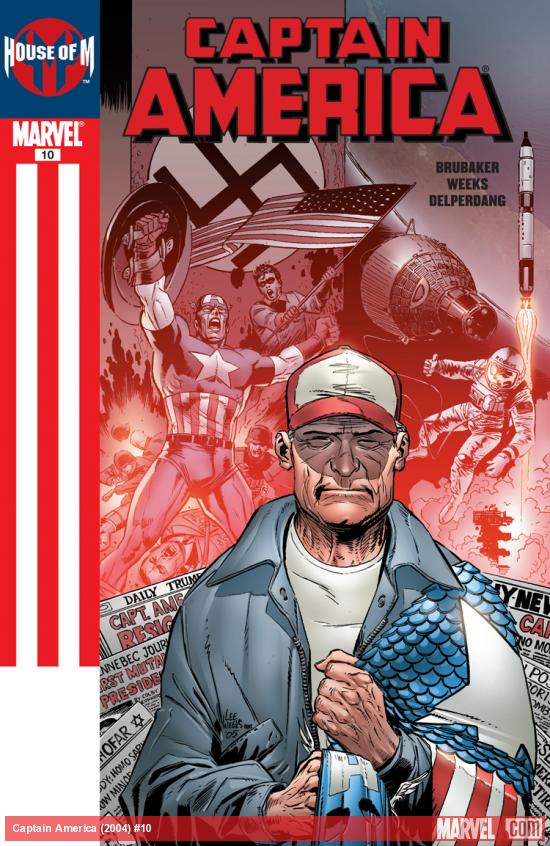 Cover: Captain America (2004) #10 - House of M tie-in