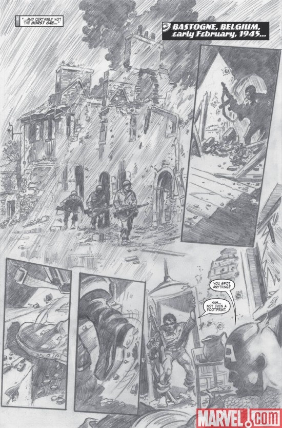 CAPTAIN AMERICA #601 Black and White Variant, page 3