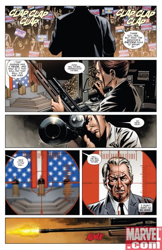 Colbert '08 Easter Egg from CAPTAIN AMERICA #41