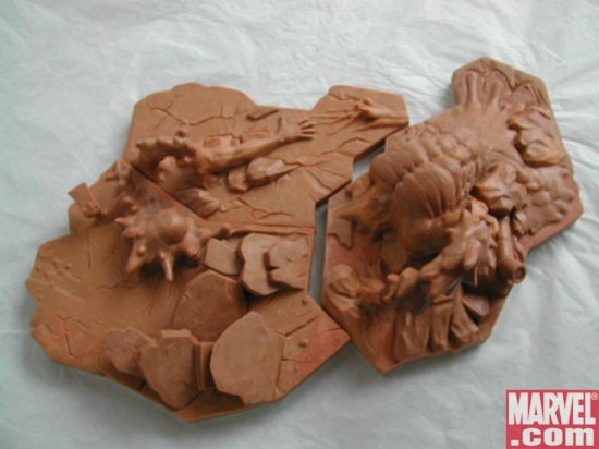 Marvel Zombies combined base sculpt