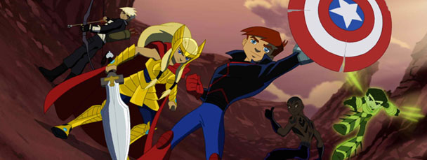 ... eric loomis and other the agents of The Next Avengers Animated Movie