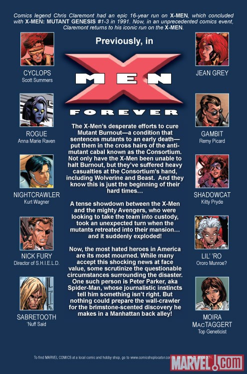 X-MEN FOREVER 2 #3 recap page