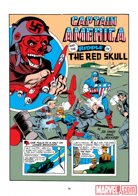 Image Featuring Captain America, Red Skull