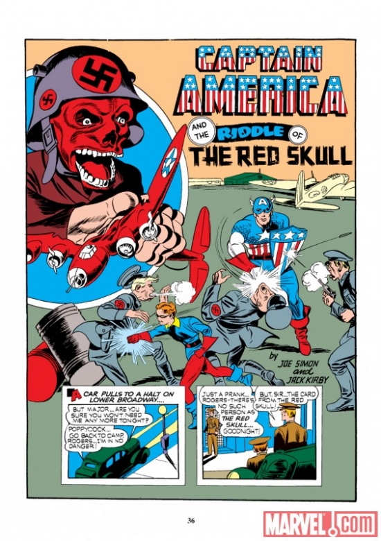 Image Featuring Captain America, Red Skull
