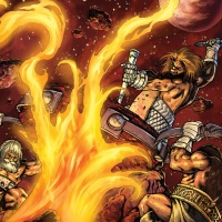 The dwarves create Mjolnir's forge