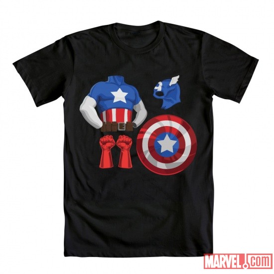 Captain America Costume Tee by Mighty Fine