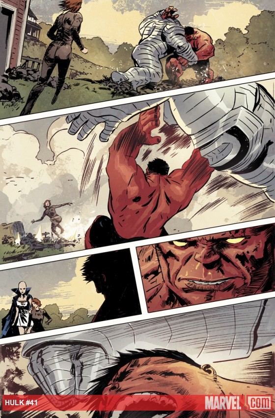 Hulk (2008) #41 preview art by Gabriel Hardman