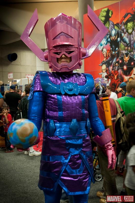 SDCC 2012: Galactus Cosplayer on the Marvel Stage