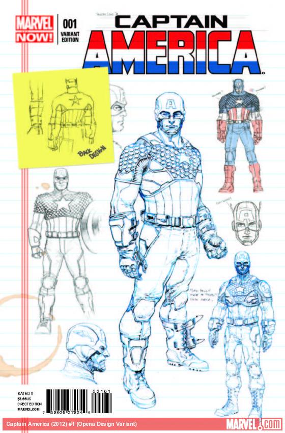 Captain America (2012) #1 (Opena Design Variant)