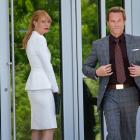Gwyneth Paltrow and Guy Pearce star as Pepper Potts and Aldrich Killian in Marvel's Iron Man 3
