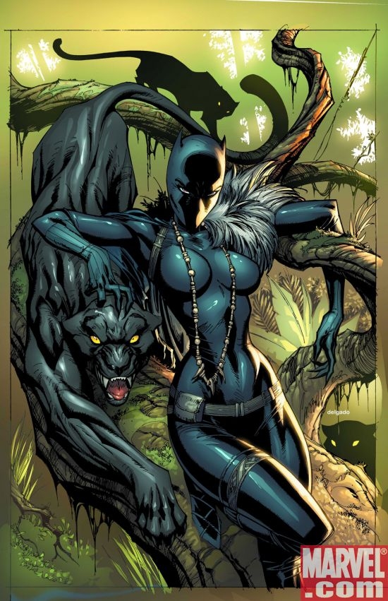 BLACK PANTHER #1 cover by J. Scott Campbell