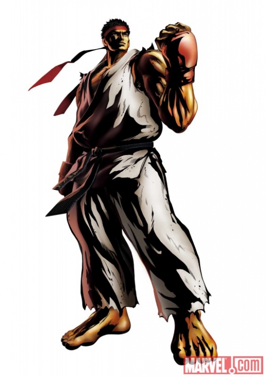Marvel vs. Capcom 3: Fate of Two Worlds Ryu promo art