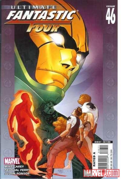 ULTIMATE FANTASTIC FOUR #46 cover by Pasqual Ferry