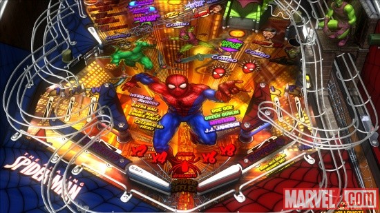 Marvel Pinball Spider-Man Table Screenshot