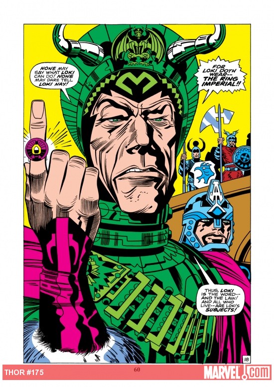Loki steals the Odinring
