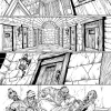 Marvel Zombies Christmas Carol #1 black and white preview art by David Baldeon