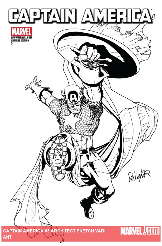 Captain America (2011) #3, Architect Sketch Variant