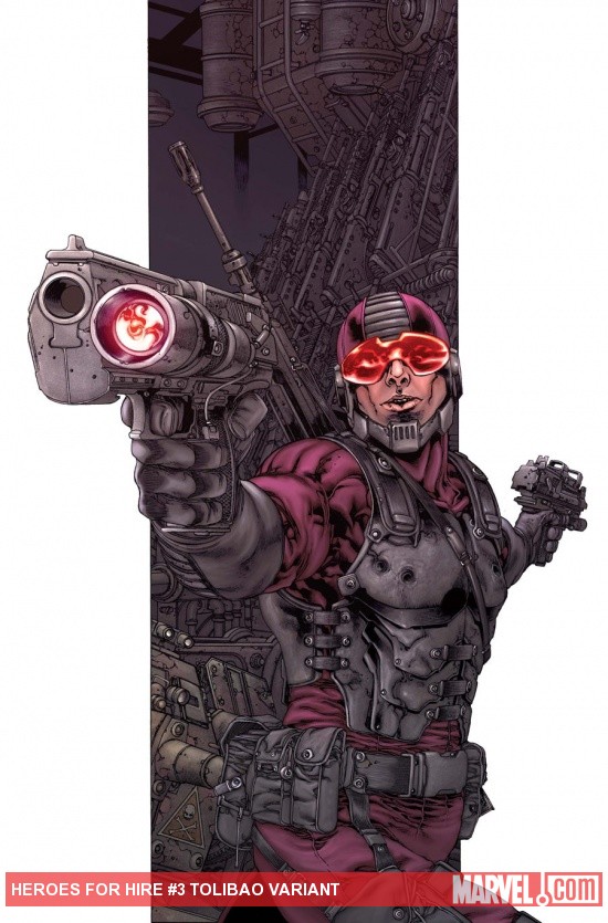 Heroes For Hire (2010) #3 variant cover by Harvey Tolibao