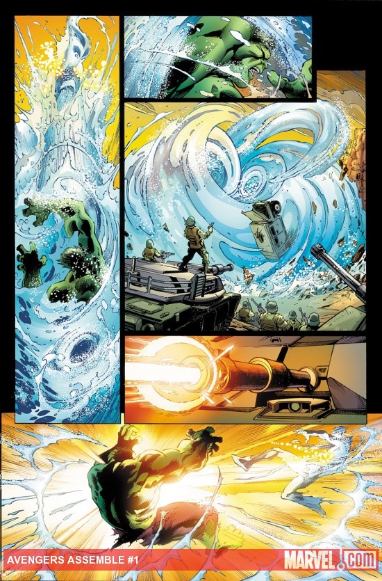 Avengers Assemble #1 preview art by Mark Bagley