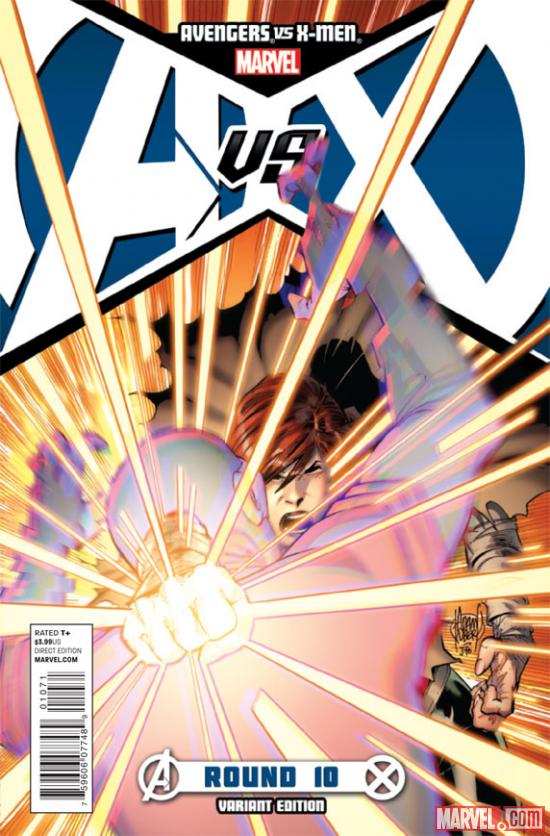 Avengers VS. X-Men #10 variant cover by Adam Kubert