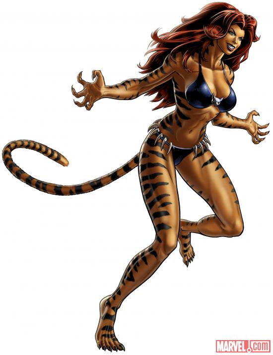Tigra character model from Marvel: Avengers Alliance