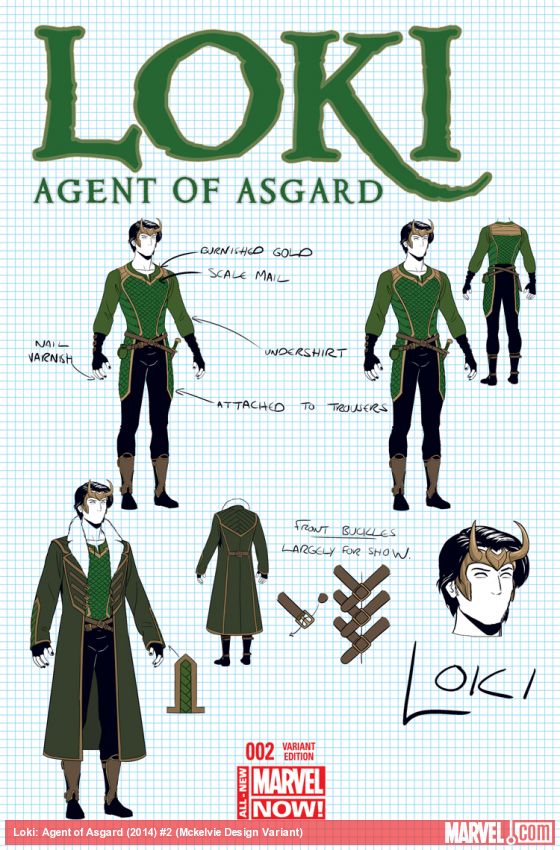 Loki: Agent of Asgard (2014) #2 (Mckelvie Design Variant)