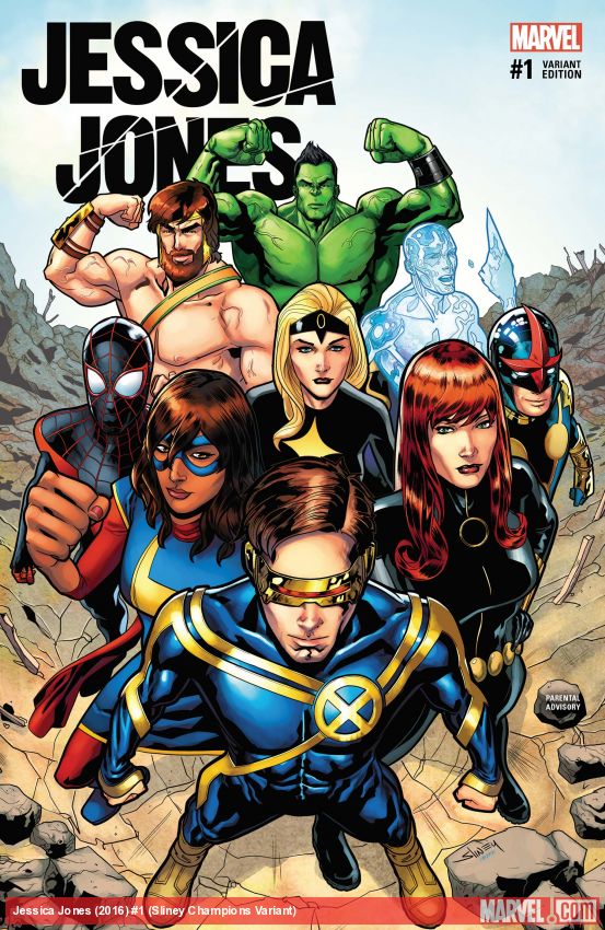 Jessica Jones (2016) #1 (Sliney Champions Variant)