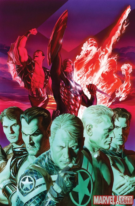 INVADERS #1 cover by Alex Ross