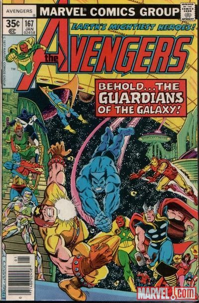 AVENGERS #167 cover by George Perez