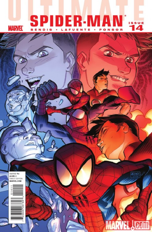 Image Featuring Iceman (Ultimate), Spider-Man (Ultimate)